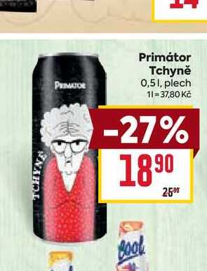 Primátor Tchyně 0,51, plech 