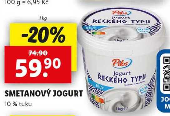 SMETANOVÝ JOGURT, 1 kg