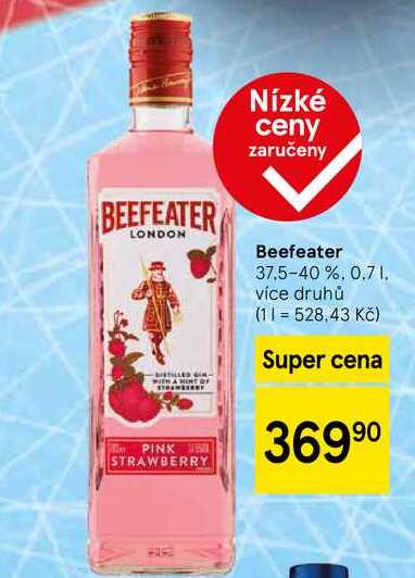 Beefeater 37,5-40 %, 0.7 l