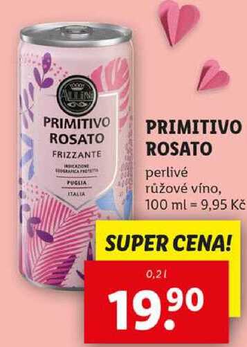 PRIMITIVO ROSATO, 0,2 l