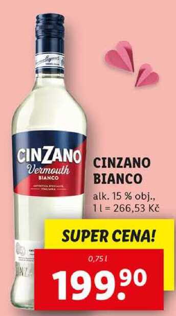 CINZANO BIANCO, 0,75 l