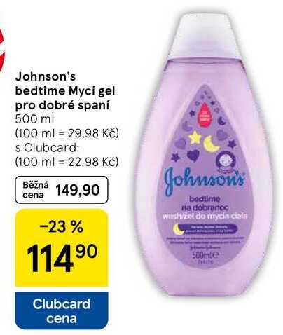 Johnson's bedtime Mycí gel pro dobré spaní, 500 ml 