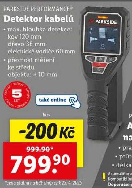 Detektor kabelů 