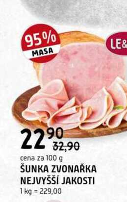 Šunka zvonařka nejvyšší jakosti 100g