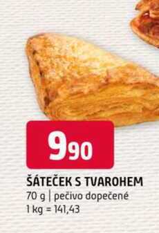 Šateček s tvarohem 70 g pečivo dopečené