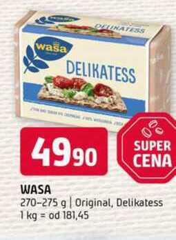 Wasa 270-275 g Original, Delikatess 