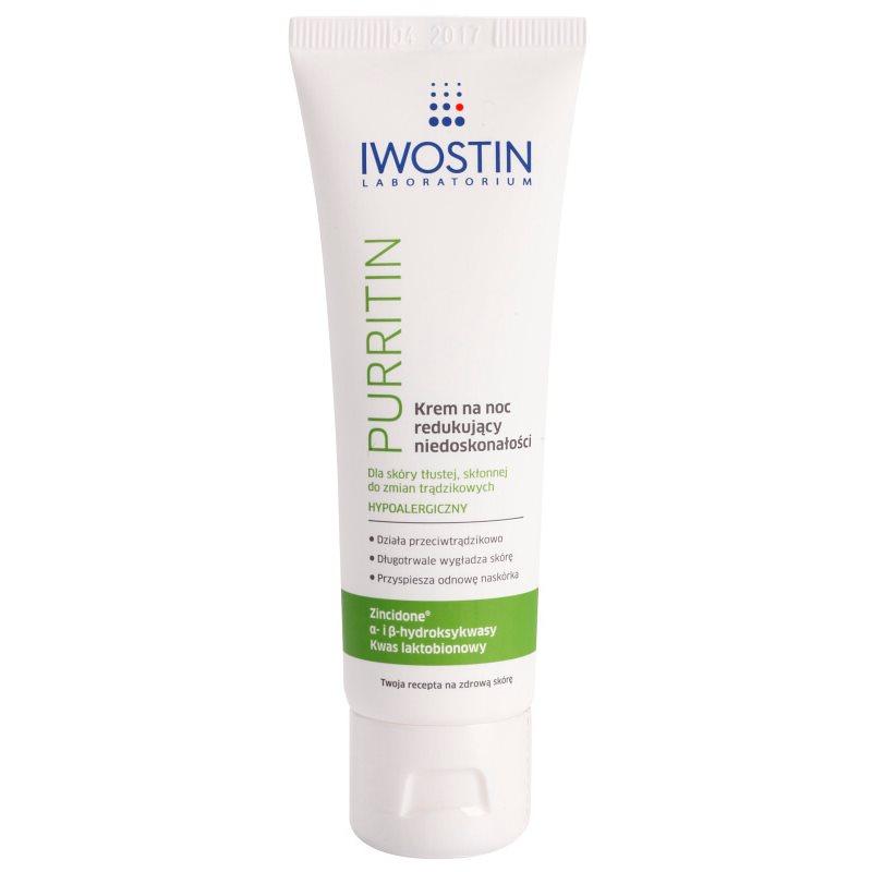 Iwostin Purritin noční krém pro mastnou pleť se sklonem k akné 40 ml
