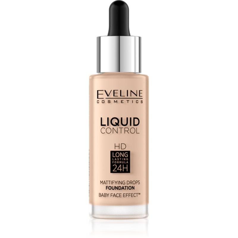 Eveline Cosmetics Liquid Control tekutý make-up s pipetou odstín 040 Warm Beige 32 ml