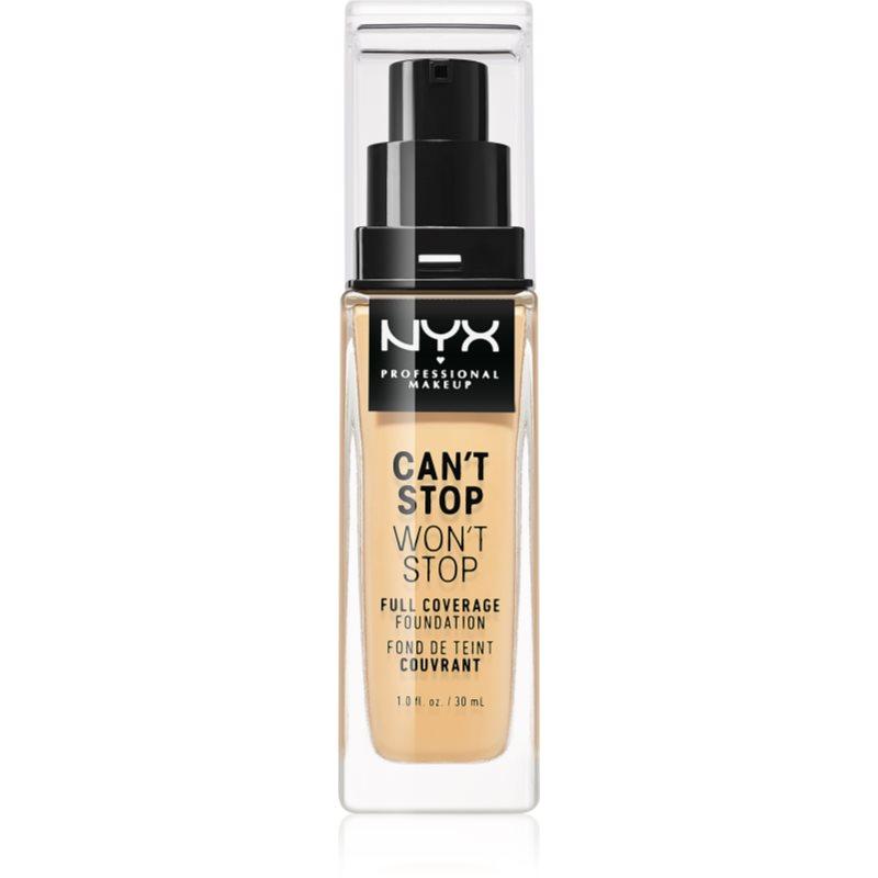 NYX Professional Makeup Can't Stop Won't Stop Full Coverage Foundation vysoce krycí make-up odstín 08 True Beige 30 ml