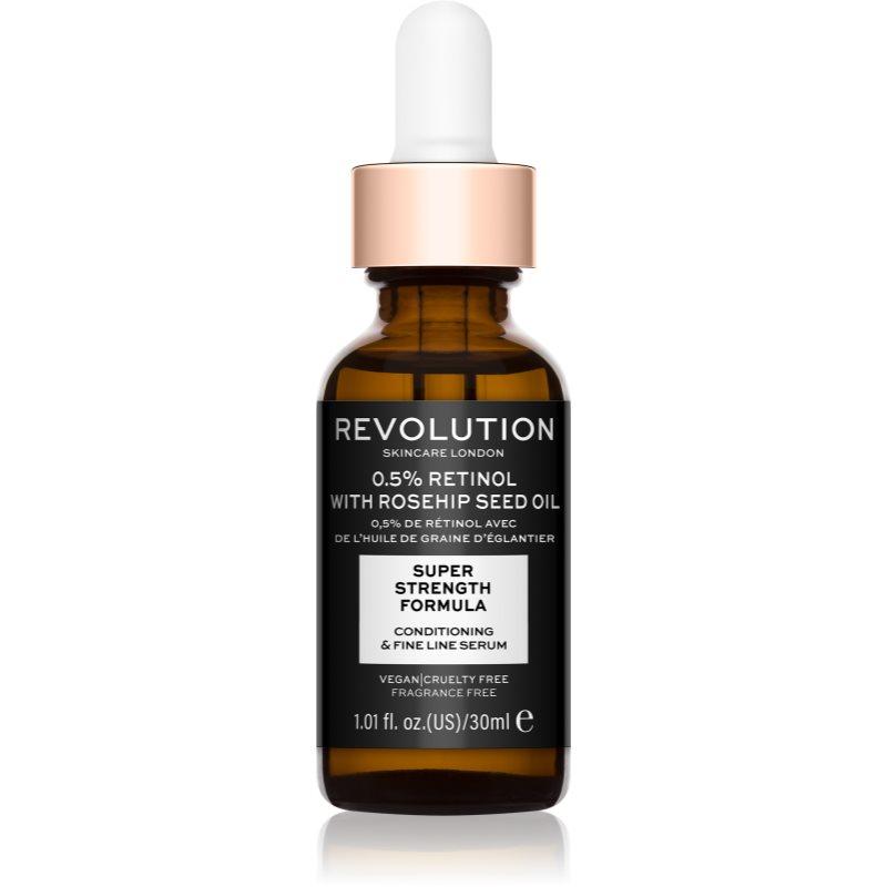 Revolution Skincare Retinol 0.5% With Rosehip Seed Oil protivráskové a hydratační sérum 30 ml