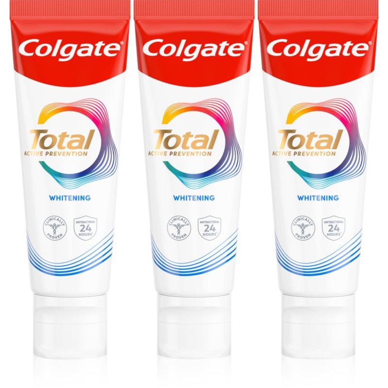Colgate Total Active Prevention Whitening bělicí zubní pasta 3x75 ml