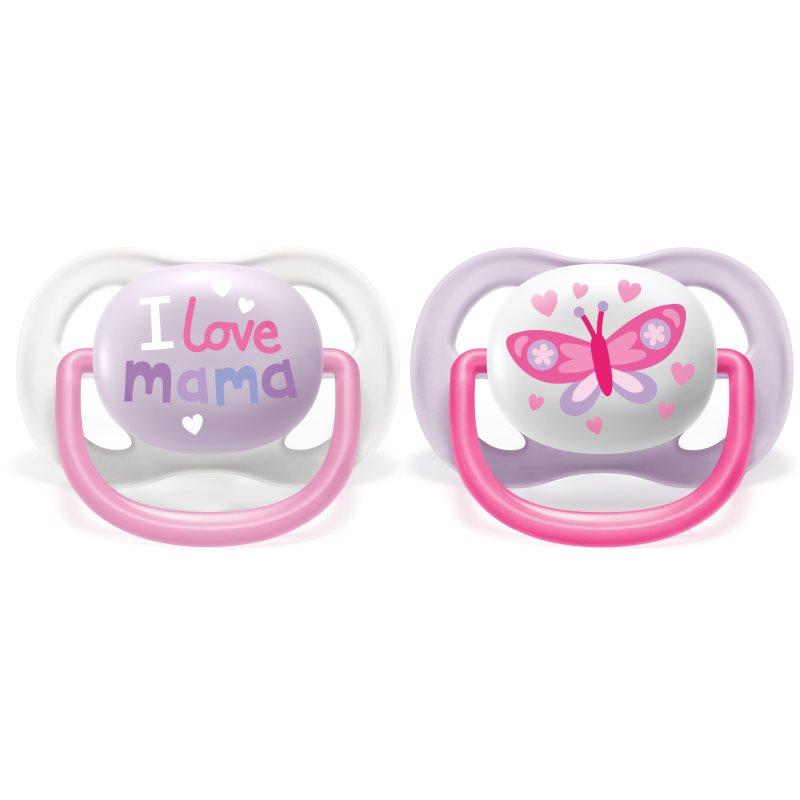 Philips Avent Ultra Air SCF080/02 0-6 m dudlík Girl 2 ks