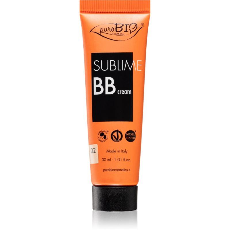 puroBIO Cosmetics Sublime hydratační BB krém odstín 02 30 ml