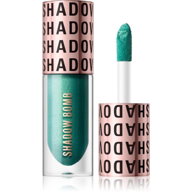 Makeup Revolution Shadow Bomb metalické oční stíny odstín Obsessed Teal 4,6 ml