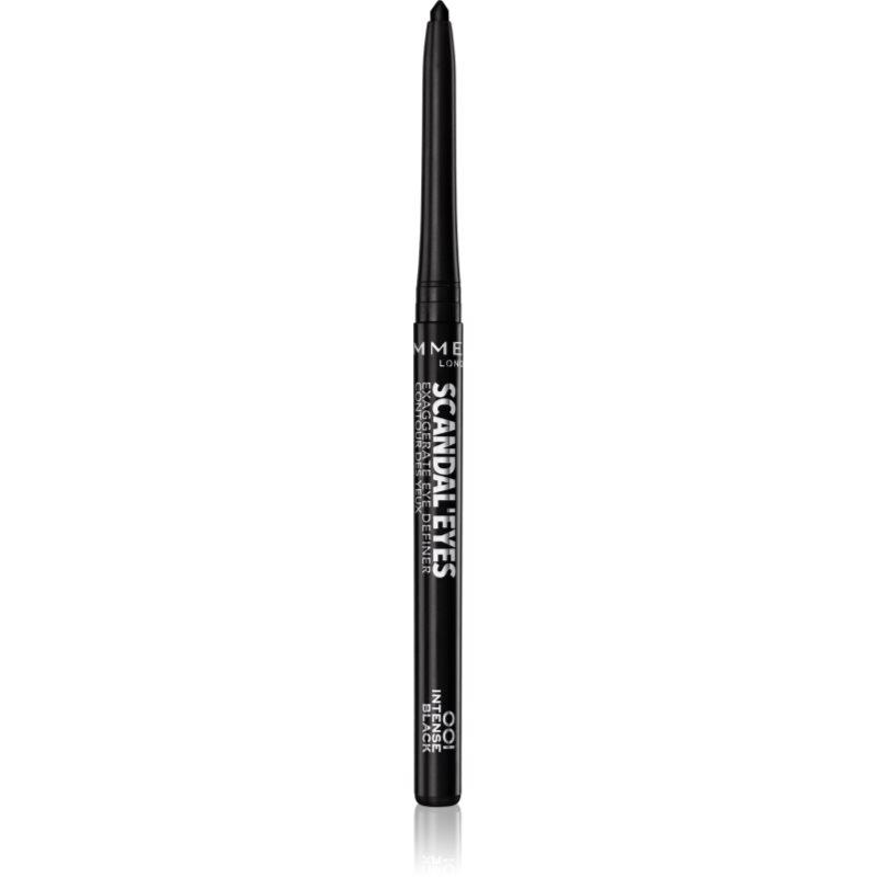Rimmel ScandalEyes Exaggerate automatická tužka na oči odstín 001 Intense Black 0,35 g