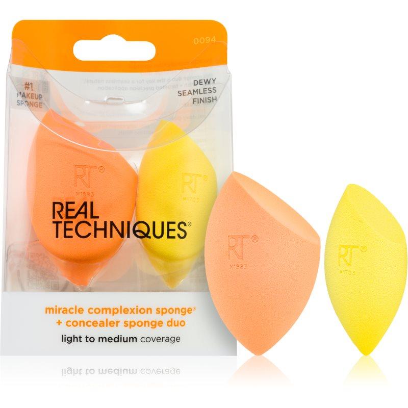 Real Techniques Sponge+ Miracle Complexion & Concealer houbička na make-up 2 ks 1 ks