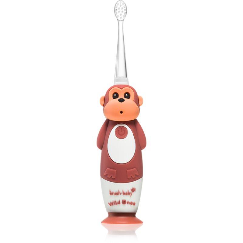 Brush Baby WildOnes WildOne elektrický zubní kartáček + 2 náhradní hlavice pro děti Monkey 1 ks