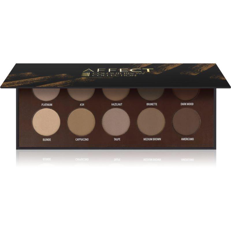 Affect Color Brow Colection paleta pro líčení obočí 10x2 g