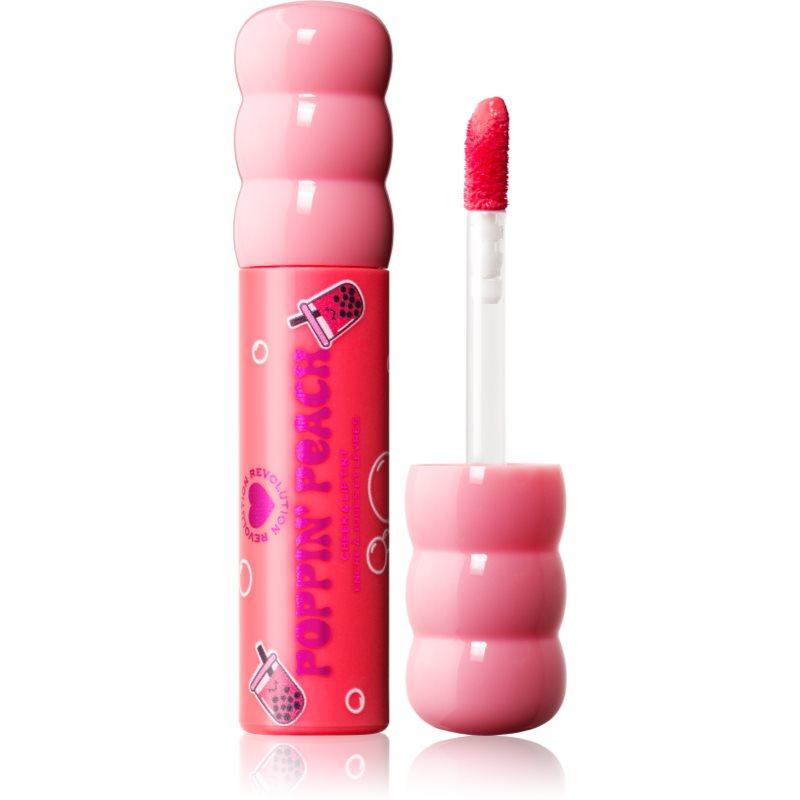 I Heart Revolution Bubble Tea Milky Blush & Lip multifunkční líčidlo líčidlo na rty a tváře odstín Poppin' Peach 1.8 ml