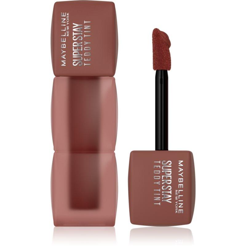 MAYBELLINE NEW YORK SuperStay Teddy Tint dlouhotrvající rtěnka s matným efektem odstín 20 Mascara Tear 5 ml