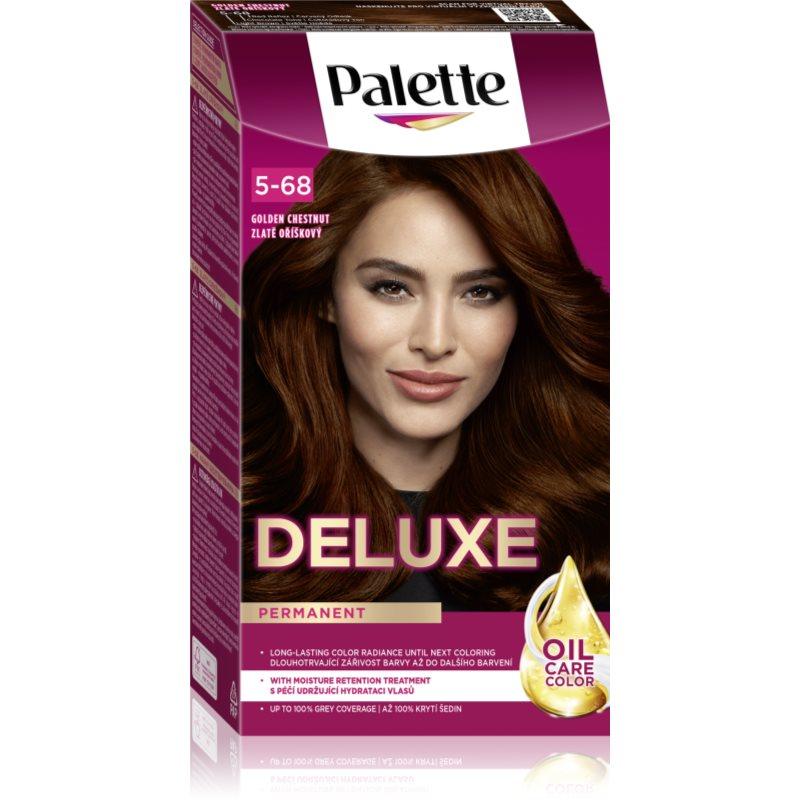 Schwarzkopf Palette Deluxe permanentní barva na vlasy odstín 5-68 Zlatavě oříškový 1 ks