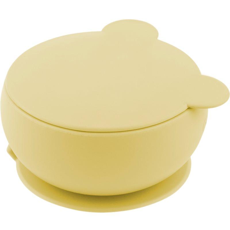 Minikoioi Bowl Yellow silikonová miska s přísavkou 1 ks