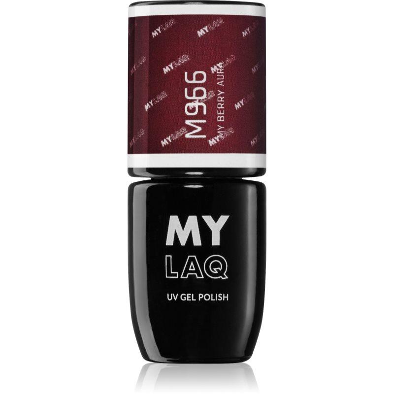 MYLAQ My Aura gelový lak na nehty odstín My Berry Aura 5 ml