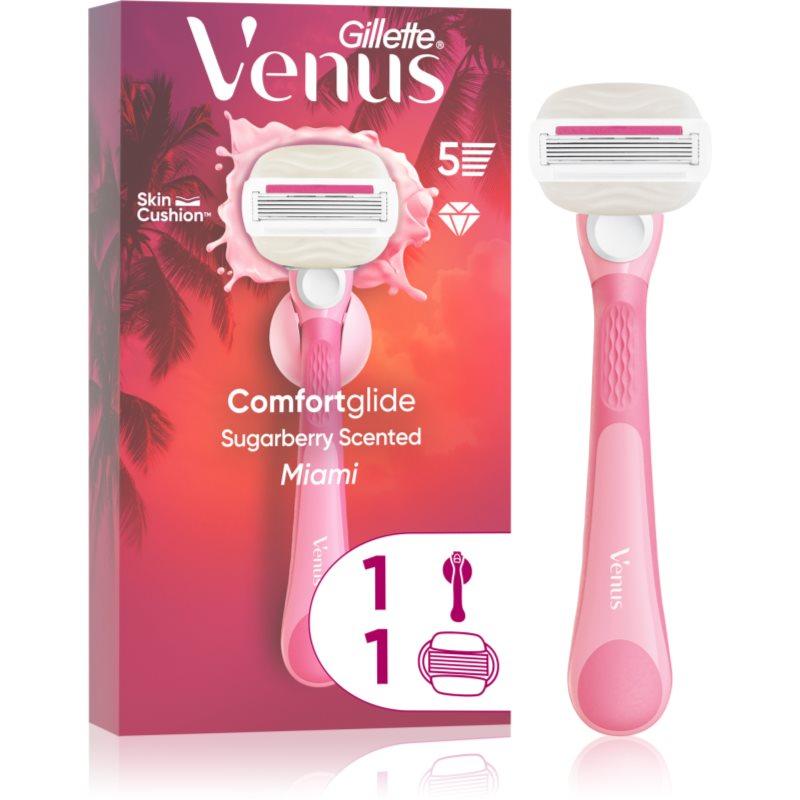 Gillette Venus Comfortglide Sugarberry Miami dámský holicí strojek s držákem do sprchy 1 ks