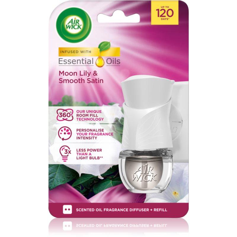 Air Wick Moon Lily & Smooth Satin Electric elektrický osvěžovač vzduchu s náplní 19 ml