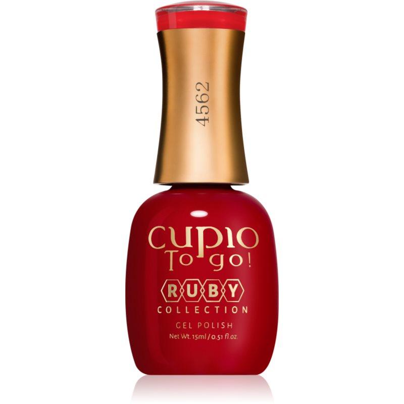 Cupio To Go! Ruby gelový lak na nehty s použitím UV/LED lampy odstín Hot Red 15 ml
