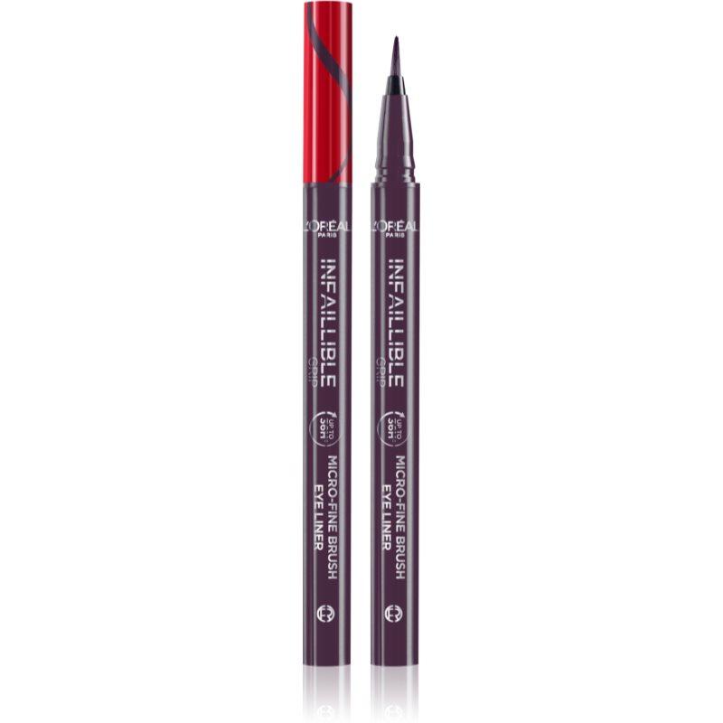 L’Oréal Paris Infaillible Grip 36h Micro-Fine liner linka na oči ve fixu odstín Dew Berry 0,4 g