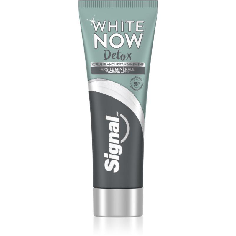 Signal White Now Detox Charcoal bělicí zubní pasta s aktivním uhlím 75 ml