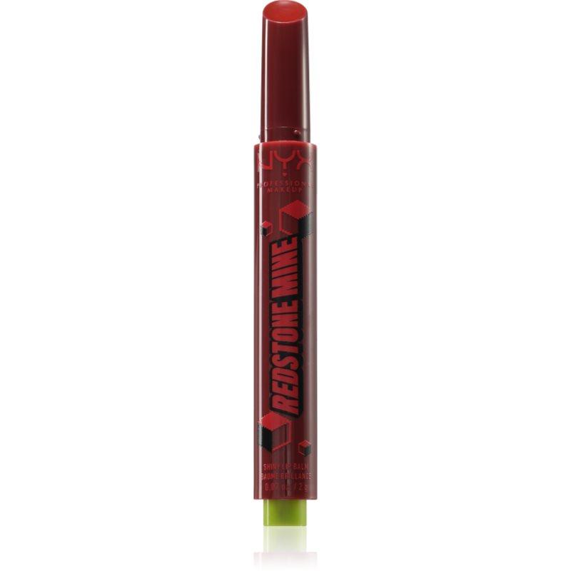NYX Professional Makeup A Minecraft Movie balzám na rty odstín Redstone Mine 2 g