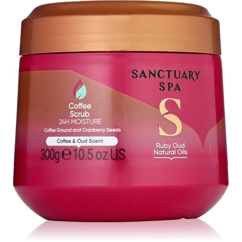 Sanctuary Spa Ruby Oud kávový tělový peeling 300 ml