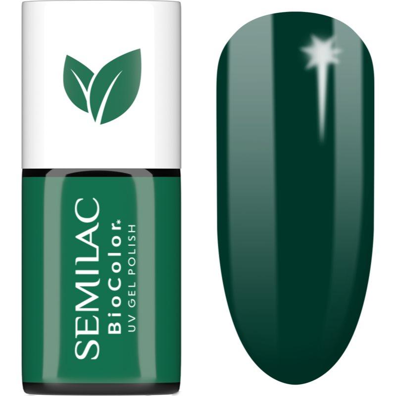 Semilac UV Hybrid BioColor gelový lak na nehty s použitím UV/LED lampy odstín 731 Bottle Green 7 ml