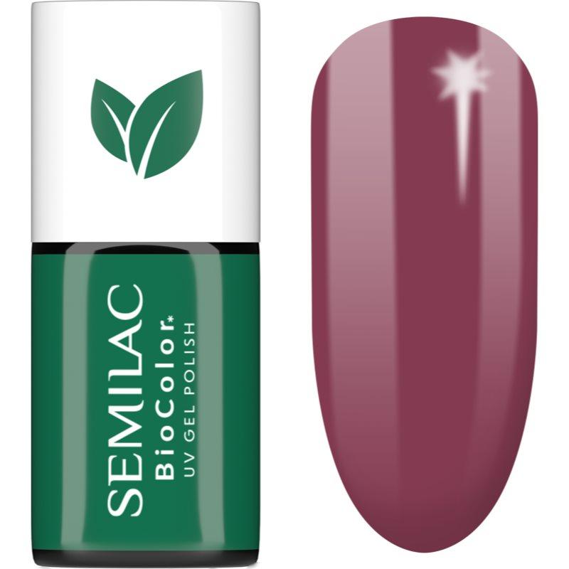 Semilac UV Hybrid BioColor gelový lak na nehty s použitím UV/LED lampy odstín 718 Natural Cyclamen 7 ml