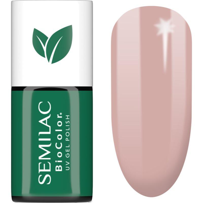 Semilac UV Hybrid BioColor gelový lak na nehty s použitím UV/LED lampy odstín 715 Yoga On Sand 7 ml