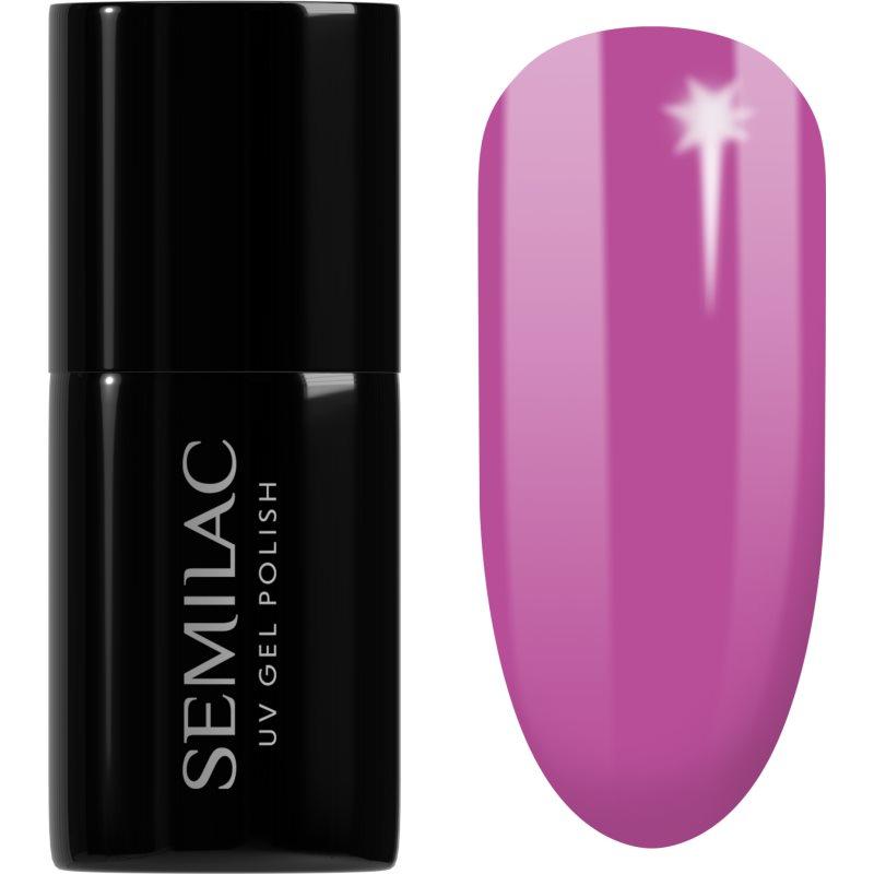 Semilac UV Hybrid Pastelowe Neony gelový lak na nehty s použitím UV/LED lampy odstín 601 Neon Pink Punch 7 ml