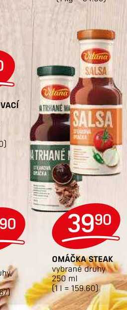 OMÁČKA STEAK vybrané druhy 250 ml 