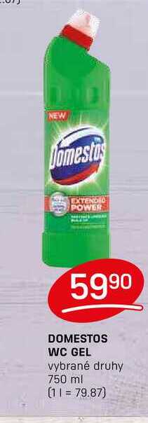 DOMESTOS WC GEL vybrané druhy 750 ml
