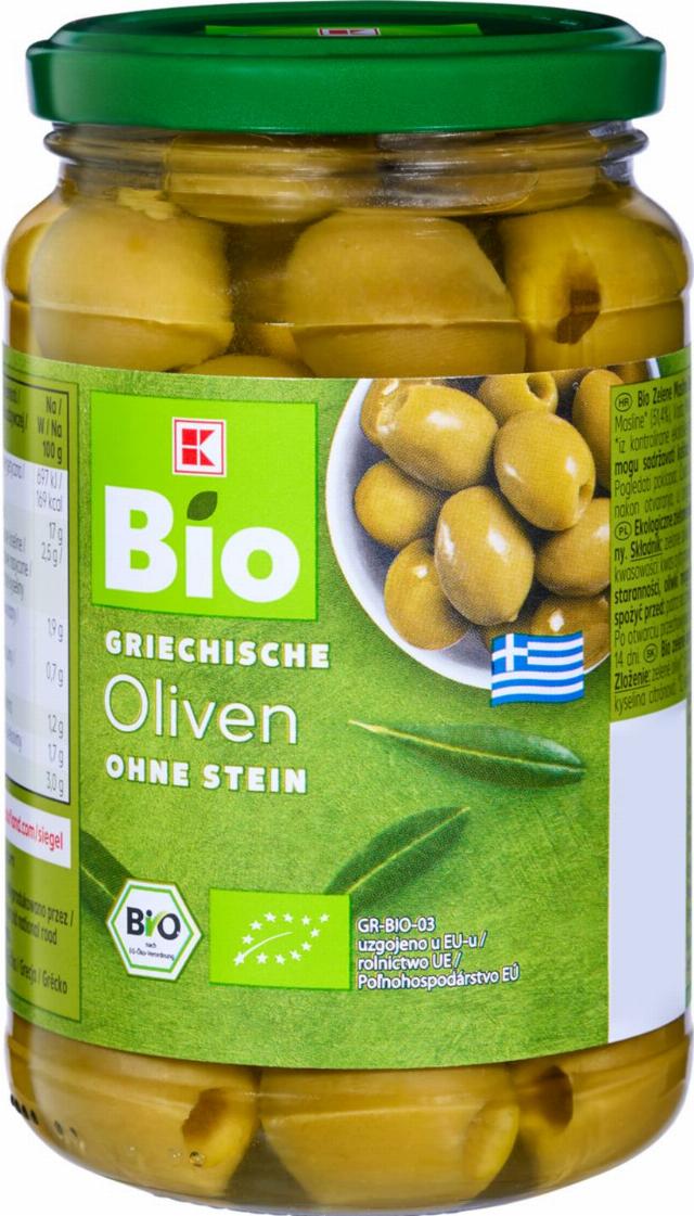 K-Bio Zelené olivy