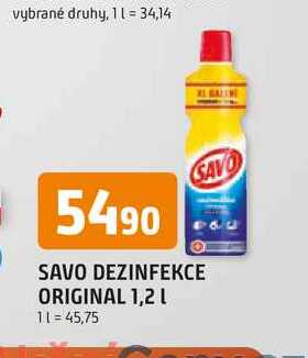 SAVO DEZINFEKCE ORIGINAL 1,2 l
