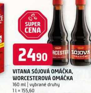 Vitana sojová omáčka worcesterová omáčka 160 ml vybrané druhy