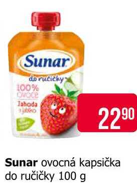 Sunar ovocná kapsička do ručičky 100 g 