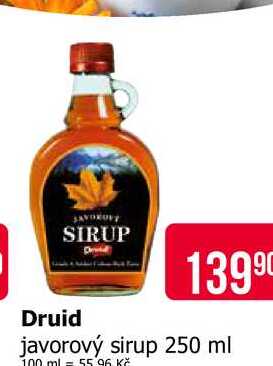 Druid javorový sirup 250 ml 