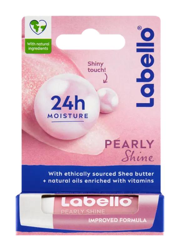 Labello Pečující balzám na rty Pearly Shine, 4.8 g