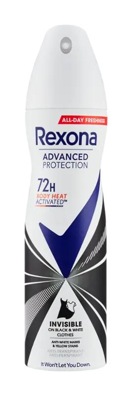 Rexona Antiperspirant sprej pro ženy Invisible Black & White, 150 ml