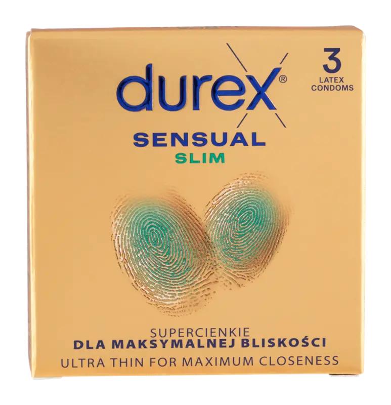Durex Kondomy Sensual Slim, 3 ks