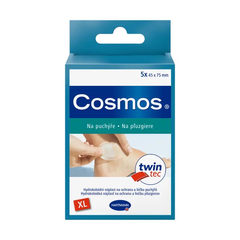 Cosmos Hydrokoloidní náplasti na puchýře XL 45 x 75 mm, 5 ks