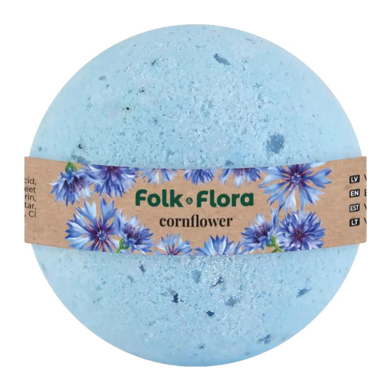 Folk&Flora Bomba do koupele Chrpa, 130 g